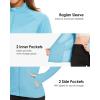 imageBoladeci Womens Athletic Jackets Lightweight UPF 50 Sun Shirts Long Sleeve Full Zip Up Quick Dry Running Workout JacketsLight Blue