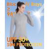 imageBoladeci Womens Athletic Jackets Lightweight UPF 50 Sun Shirts Long Sleeve Full Zip Up Quick Dry Running Workout JacketsLight Grey