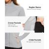 imageBoladeci Womens Athletic Jackets Lightweight UPF 50 Sun Shirts Long Sleeve Full Zip Up Quick Dry Running Workout JacketsLight Grey