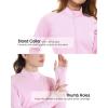 imageBoladeci Womens Athletic Jackets Lightweight UPF 50 Sun Shirts Long Sleeve Full Zip Up Quick Dry Running Workout JacketsLight Pink