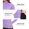 imageBoladeci Womens Athletic Jackets Lightweight UPF 50 Sun Shirts Long Sleeve Full Zip Up Quick Dry Running Workout JacketsLight Purple