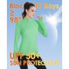 imageBoladeci Womens Athletic Jackets Lightweight UPF 50 Sun Shirts Long Sleeve Full Zip Up Quick Dry Running Workout JacketsMint Green