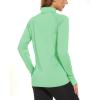 imageBoladeci Womens Athletic Jackets Lightweight UPF 50 Sun Shirts Long Sleeve Full Zip Up Quick Dry Running Workout JacketsMint Green