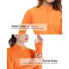 imageBoladeci Womens Athletic Jackets Lightweight UPF 50 Sun Shirts Long Sleeve Full Zip Up Quick Dry Running Workout JacketsOrange