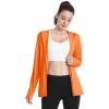 imageBoladeci Womens Athletic Jackets Lightweight UPF 50 Sun Shirts Long Sleeve Full Zip Up Quick Dry Running Workout JacketsOrange