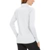 imageBoladeci Womens Athletic Jackets Lightweight UPF 50 Sun Shirts Long Sleeve Full Zip Up Quick Dry Running Workout JacketsWhite