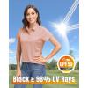 imageBoladeci Womens Golf Polo Shirts Short Sleeve UPF 50 Sun Protection 4Button Collared Tennis TopsApricot