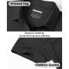 imageBoladeci Womens Golf Polo Shirts Short Sleeve UPF 50 Sun Protection 4Button Collared Tennis TopsBlack
