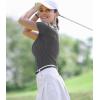 imageBoladeci Womens Golf Polo Shirts Short Sleeve UPF 50 Sun Protection 4Button Collared Tennis TopsDark Grey
