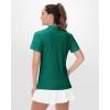 imageBoladeci Womens Golf Polo Shirts Short Sleeve UPF 50 Sun Protection 4Button Collared Tennis TopsEmerald
