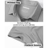 imageBoladeci Womens Golf Polo Shirts Short Sleeve UPF 50 Sun Protection 4Button Collared Tennis TopsLight Grey