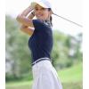 imageBoladeci Womens Golf Polo Shirts Short Sleeve UPF 50 Sun Protection 4Button Collared Tennis TopsNavy