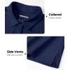 imageBoladeci Womens Golf Polo Shirts Short Sleeve UPF 50 Sun Protection 4Button Collared Tennis TopsNavy