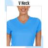 imageBoladeci Womens Short Sleeve V Neck Sun Shirts UPF 50 UV Protection Quick Dry Tees Workout Summer TopsAzure