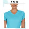 imageBoladeci Womens Short Sleeve V Neck Sun Shirts UPF 50 UV Protection Quick Dry Tees Workout Summer TopsIce Blue