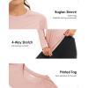 imageBoladeci Womens Sun Shirts UPF 50 UV Protection Rash Guard Long Sleeve Swim Shirts Quick Dry Lightweight Workout Tops01 Apricot
