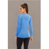 imageBoladeci Womens Sun Shirts UPF 50 UV Protection Rash Guard Long Sleeve Swim Shirts Quick Dry Lightweight Workout Tops01 Azure Blue