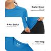 imageBoladeci Womens Sun Shirts UPF 50 UV Protection Rash Guard Long Sleeve Swim Shirts Quick Dry Lightweight Workout Tops01 Blue Green