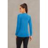 imageBoladeci Womens Sun Shirts UPF 50 UV Protection Rash Guard Long Sleeve Swim Shirts Quick Dry Lightweight Workout Tops01 Blue Green