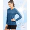 imageBoladeci Womens Sun Shirts UPF 50 UV Protection Rash Guard Long Sleeve Swim Shirts Quick Dry Lightweight Workout Tops01 Blue Grey