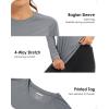 imageBoladeci Womens Sun Shirts UPF 50 UV Protection Rash Guard Long Sleeve Swim Shirts Quick Dry Lightweight Workout Tops01 Dark Gray