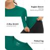 imageBoladeci Womens Sun Shirts UPF 50 UV Protection Rash Guard Long Sleeve Swim Shirts Quick Dry Lightweight Workout Tops01 Emerald Green