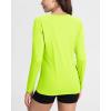 imageBoladeci Womens Sun Shirts UPF 50 UV Protection Rash Guard Long Sleeve Swim Shirts Quick Dry Lightweight Workout Tops01 Fluorescent Green