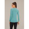 imageBoladeci Womens Sun Shirts UPF 50 UV Protection Rash Guard Long Sleeve Swim Shirts Quick Dry Lightweight Workout Tops01 Grey Green