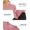 imageBoladeci Womens Sun Shirts UPF 50 UV Protection Rash Guard Long Sleeve Swim Shirts Quick Dry Lightweight Workout Tops01 Grey Pink