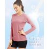 imageBoladeci Womens Sun Shirts UPF 50 UV Protection Rash Guard Long Sleeve Swim Shirts Quick Dry Lightweight Workout Tops01 Grey Pink
