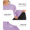 imageBoladeci Womens Sun Shirts UPF 50 UV Protection Rash Guard Long Sleeve Swim Shirts Quick Dry Lightweight Workout Tops01 Grey Purple