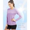 imageBoladeci Womens Sun Shirts UPF 50 UV Protection Rash Guard Long Sleeve Swim Shirts Quick Dry Lightweight Workout Tops01 Grey Purple