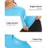 imageBoladeci Womens Sun Shirts UPF 50 UV Protection Rash Guard Long Sleeve Swim Shirts Quick Dry Lightweight Workout Tops01 Ice Blue