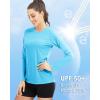 imageBoladeci Womens Sun Shirts UPF 50 UV Protection Rash Guard Long Sleeve Swim Shirts Quick Dry Lightweight Workout Tops01 Ice Blue