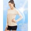 imageBoladeci Womens Sun Shirts UPF 50 UV Protection Rash Guard Long Sleeve Swim Shirts Quick Dry Lightweight Workout Tops01 Light Apricot