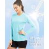 imageBoladeci Womens Sun Shirts UPF 50 UV Protection Rash Guard Long Sleeve Swim Shirts Quick Dry Lightweight Workout Tops01 Light Blue