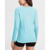 imageBoladeci Womens Sun Shirts UPF 50 UV Protection Rash Guard Long Sleeve Swim Shirts Quick Dry Lightweight Workout Tops01 Light Blue