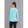imageBoladeci Womens Sun Shirts UPF 50 UV Protection Rash Guard Long Sleeve Swim Shirts Quick Dry Lightweight Workout Tops01 Light Blue