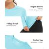 imageBoladeci Womens Sun Shirts UPF 50 UV Protection Rash Guard Long Sleeve Swim Shirts Quick Dry Lightweight Workout Tops01 Light Blue