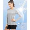 imageBoladeci Womens Sun Shirts UPF 50 UV Protection Rash Guard Long Sleeve Swim Shirts Quick Dry Lightweight Workout Tops01 Light Gray