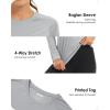 imageBoladeci Womens Sun Shirts UPF 50 UV Protection Rash Guard Long Sleeve Swim Shirts Quick Dry Lightweight Workout Tops01 Light Gray