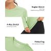 imageBoladeci Womens Sun Shirts UPF 50 UV Protection Rash Guard Long Sleeve Swim Shirts Quick Dry Lightweight Workout Tops01 Light Green