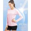 imageBoladeci Womens Sun Shirts UPF 50 UV Protection Rash Guard Long Sleeve Swim Shirts Quick Dry Lightweight Workout Tops01 Light Pink