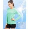 imageBoladeci Womens Sun Shirts UPF 50 UV Protection Rash Guard Long Sleeve Swim Shirts Quick Dry Lightweight Workout Tops01 Mint Green