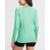 imageBoladeci Womens Sun Shirts UPF 50 UV Protection Rash Guard Long Sleeve Swim Shirts Quick Dry Lightweight Workout Tops01 Mint Green