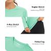 imageBoladeci Womens Sun Shirts UPF 50 UV Protection Rash Guard Long Sleeve Swim Shirts Quick Dry Lightweight Workout Tops01 Mint Green