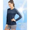 imageBoladeci Womens Sun Shirts UPF 50 UV Protection Rash Guard Long Sleeve Swim Shirts Quick Dry Lightweight Workout Tops01 Navy Blue
