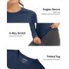 imageBoladeci Womens Sun Shirts UPF 50 UV Protection Rash Guard Long Sleeve Swim Shirts Quick Dry Lightweight Workout Tops01 Navy Blue