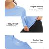 imageBoladeci Womens Sun Shirts UPF 50 UV Protection Rash Guard Long Sleeve Swim Shirts Quick Dry Lightweight Workout Tops01 Pale Blue