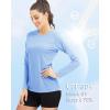 imageBoladeci Womens Sun Shirts UPF 50 UV Protection Rash Guard Long Sleeve Swim Shirts Quick Dry Lightweight Workout Tops01 Pale Blue